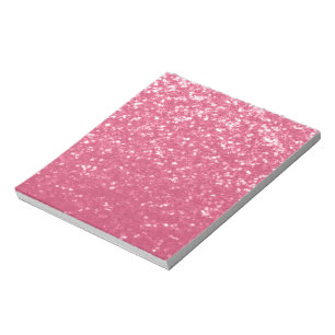 Hellrosa Rosen-Imitat-Sparkles Glitter Notizblock