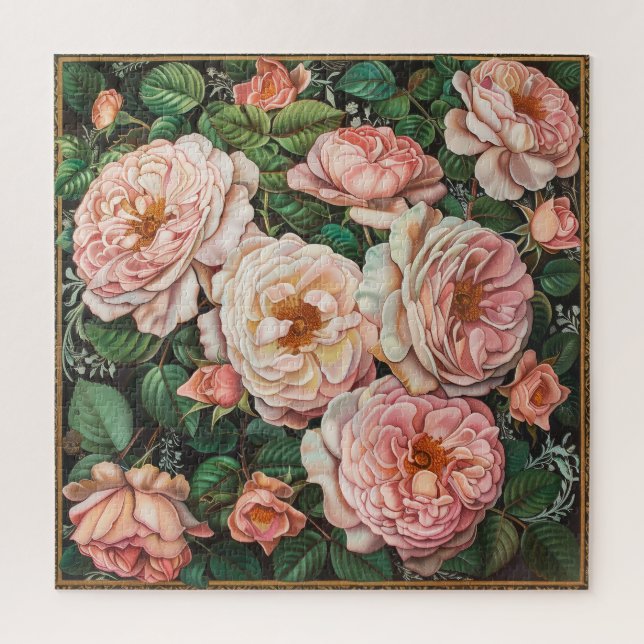 Hellrosa Rosen Puzzle (Vertikal)