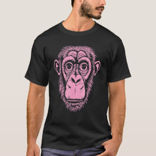 Hellrosa Schimpanse Affe Nicht Affe Süßer Schimp T-Shirt
