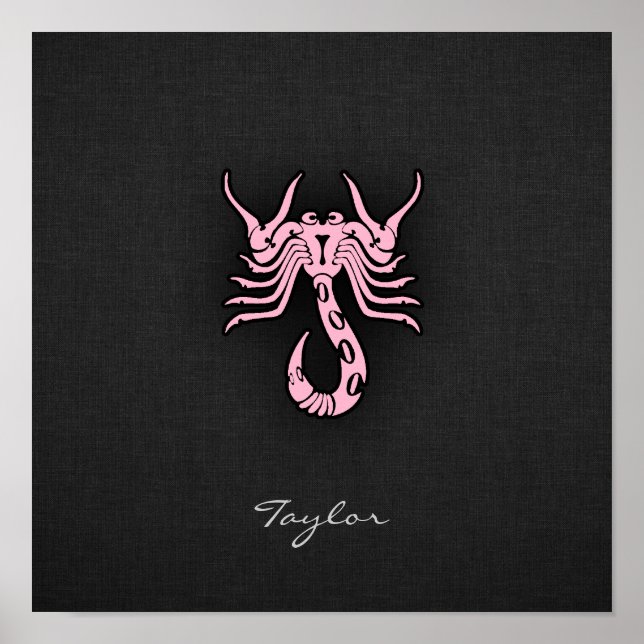 Hellrosa Skorpio Poster (Vorne)