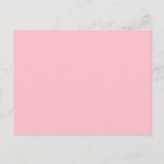 Hellrosa, solide Farbe Girly Pastel Postkarte