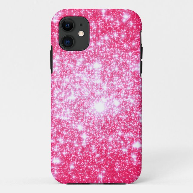 Hellrosa Stars Case-Mate iPhone Hülle (Rückseite)
