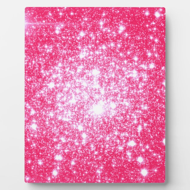 Hellrosa Stars Fotoplatte (Vorderseite)