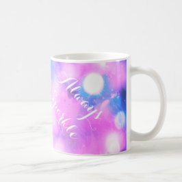Hellrosa strahlt immer inspirierende Tasse aus