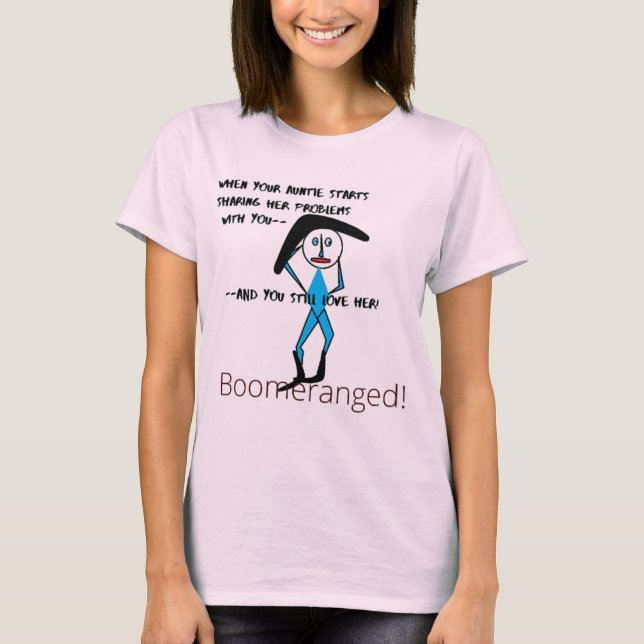 Hellrosa - Tantchen Liebe T-Shirt Boomerang (Vorderseite)