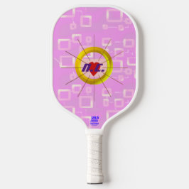 Hellrosa Tint Quadrate Pickleball Paddel Schläger