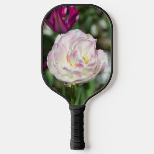 Hellrosa Tulpen an einem sonnigen Tag Pickleball Schläger