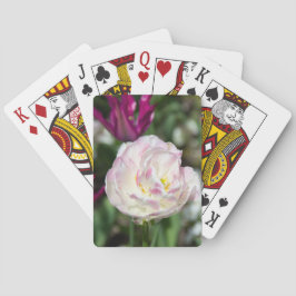 Hellrosa Tulpen an einem sonnigen Tag Spielkarten