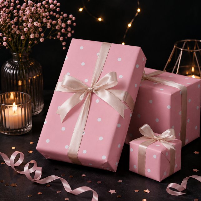 Hellrosa Tupfen  Geschenkpapier (Von Creator hochgeladen)