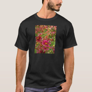 Hellrosa und gelbe Daisy-Blume T-Shirt