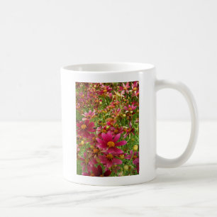 Hellrosa und gelbe Daisy-Blume Tasse