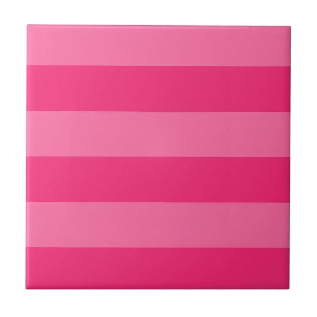 Hellrosa und heiß rosa Streifen Fliese (Vorderseite)