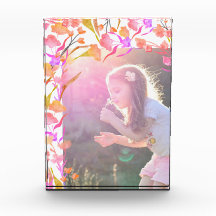 Hellrosa und orange Wildblume Kinder