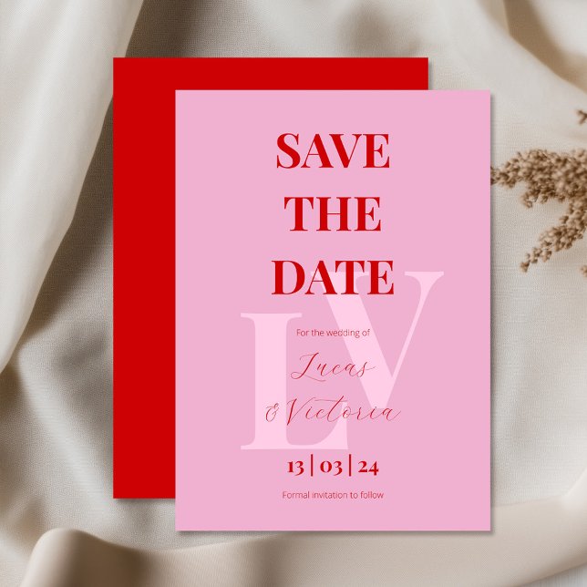 Hellrosa und rot, erste einladung (Von Creator hochgeladen)