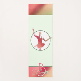Hellrosa Yogi-Silhouette Yogamatte