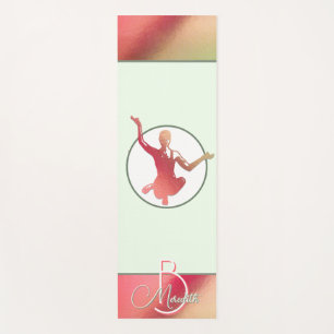 Hellrosa Yogi-Silhouette Yogamatte