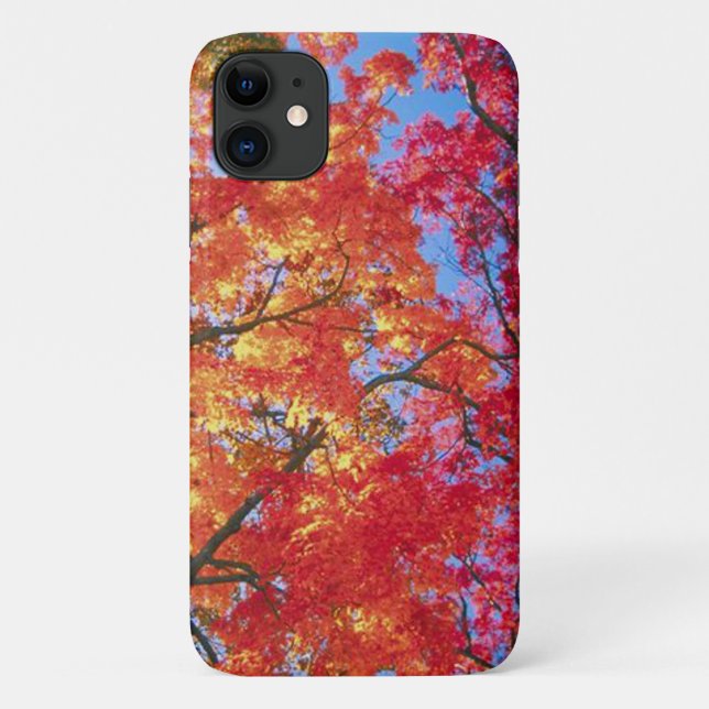 Hellrot, orange und gelb Verlass Herbst Case-Mate iPhone Hülle (Rückseite)
