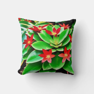Hellrote Blume Kissen