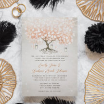 Hellrote Herzblatt-Baum-Hochzeit