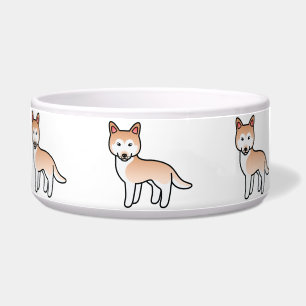 Hellroter Cartoon-Siberian-Husky-Hund Napf
