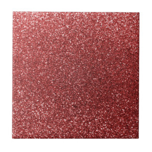 Hellroter Glitzer Fliese