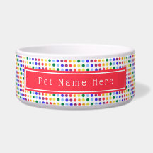 Hellroter Regenbogen Polka Dots Personalisiert