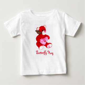 Hellroter Teddybär, Schmetterling und LIEBE T - Sh Baby T-shirt