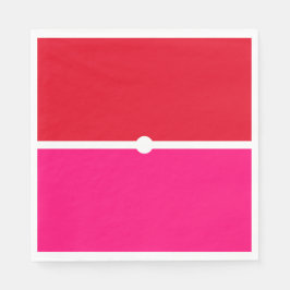 Hellrotes Candy Rosa Farbblöcke Serviette