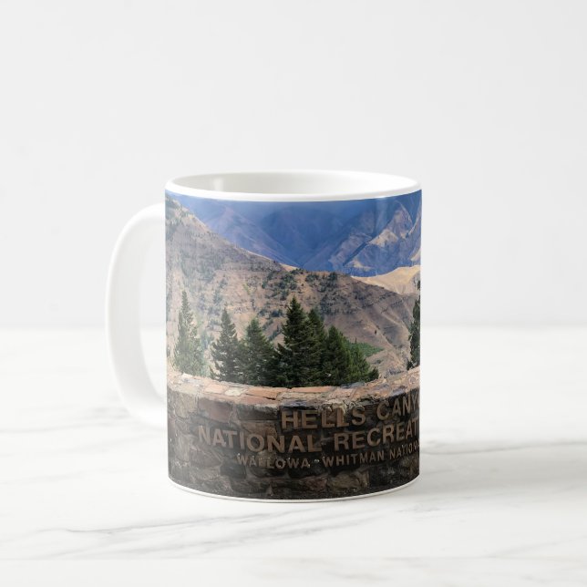 Hells Canyon Landschaftlich Byway, OR Kaffeetasse (Vorderseite Links)