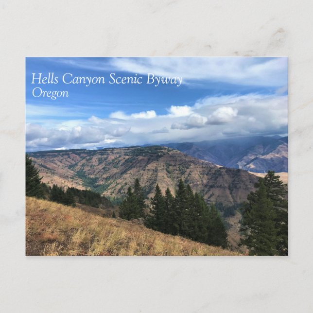 Hells Canyon Landschaftlich Byway, OR Postkarte (Vorderseite)