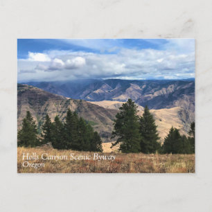 Hells Canyon Landschaftlich Byway, OR Postkarte