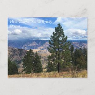 Hells Canyon Landschaftlich Byway, OR Postkarte