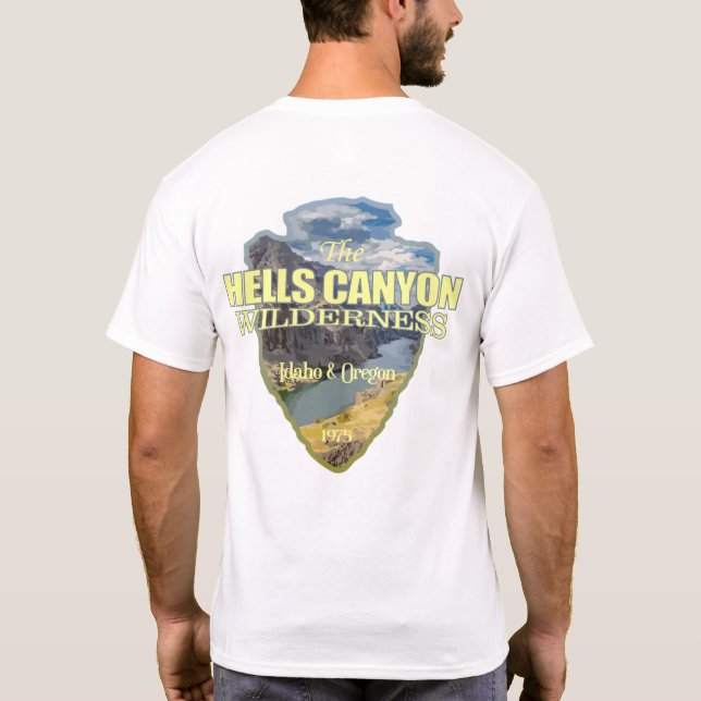 Hells Canyon WA (Pfeilspitzen) T-Shirt (Rückseite)