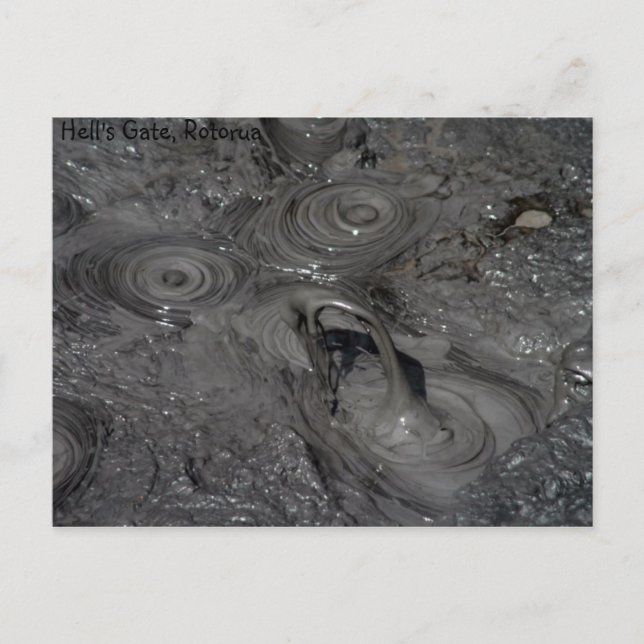 Hell's Gate Mud Pool Postkarte (Vorderseite)