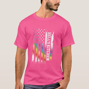 Hell's Kitchen Vereinte Staaten gestört Regenbogen T-Shirt