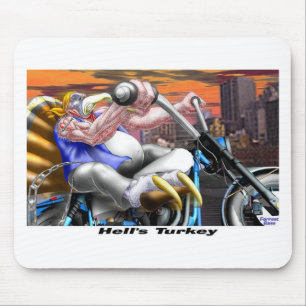 Hells Turkey Funny Erntedank Harley T-Shirts & Gif Mousepad