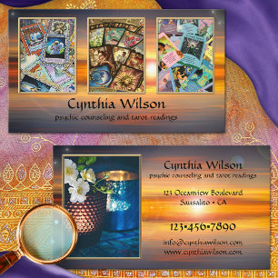 Hellseher Tarot Leser Foto Geschäftskarte Visitenkarte
