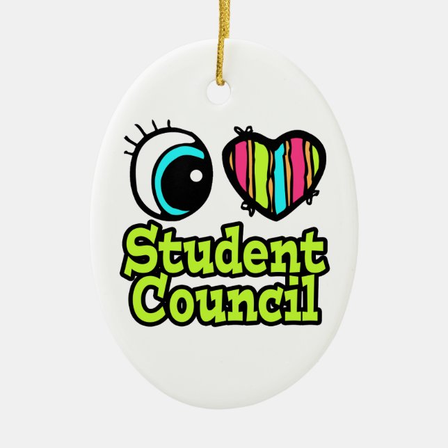Hellseherherz I Liebe Studentenrat Keramikornament (Vorne)