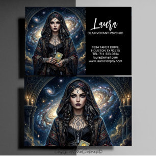Hellseherisches Tarot-Karten-Geschäft  Visitenkarte