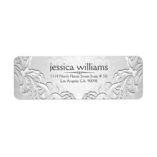 Hellsilbergrauer Blumenrahmen