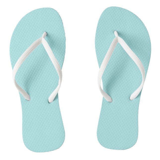 Helltürkis Flip Flops (Fußbett)