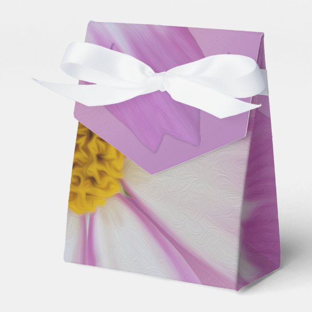 Hellviolette Blume Geschenkschachtel (Vorderseite)
