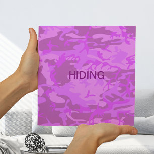 Hellviolette Tarnung Versteckt Klein Poster