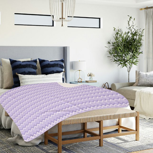 Hellvioletter Chevron-Muster-Sherpa-Decke Sherpadecke (Von Creator hochgeladen)