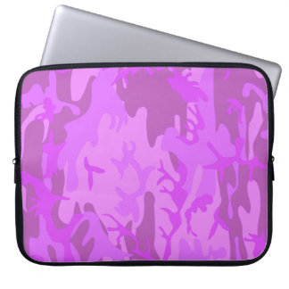 Hellviolettes Tarnmuster Laptopschutzhülle