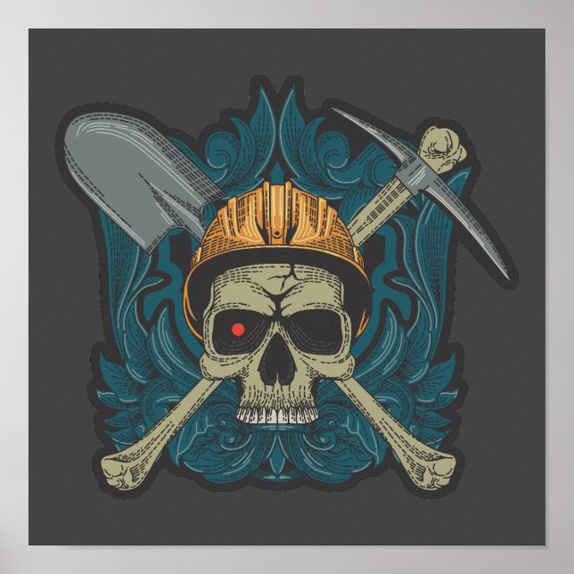 Helm am Arbeitstag Poster (Vorne)