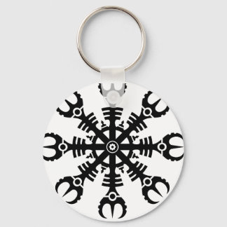 Helm der Ehrfurcht - Aegishjalmur No.2 (schwarz) Schlüsselanhänger