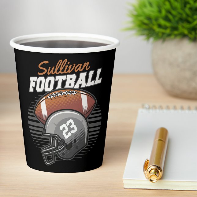 Helm der personalisierten Fußballmannschaft Pappbecher (Von Creator hochgeladen)