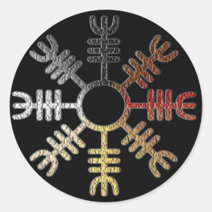 Helm des Bärenstolzes Runder Aufkleber