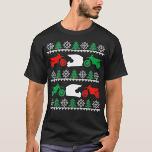 Helm Dirt Bike Motorrad Motocross hässliches Weihn T-Shirt